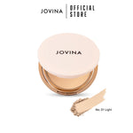 แป้งพัฟผสมรองพื้น Jovina Smooth Skin Foundation Powder SPF30 PA+++ เบลอรูขุมขน ติดทนตลอดทั้งวัน มีกันแดดในตัว