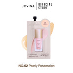 Jovina - Luminous Foundation 7g 1 ซอง + Pro-Liquid Duo Brush รองพื้นแบบซอง + แปรงรองพื้น