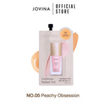 Jovina - Luminous Foundation 7g 1 ซอง + Pro-Liquid Duo Brush รองพื้นแบบซอง + แปรงรองพื้น