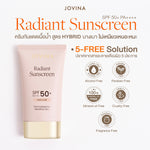Jovina Set : Radiant Sunscreen + Luminous Foundation กันแดด + รองพื้นซอง ปกป้องแสงแดด ปรับสีผิว